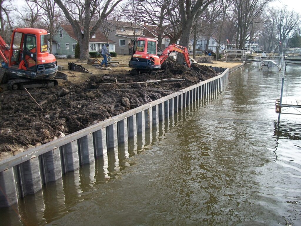 Steel Sea Wall